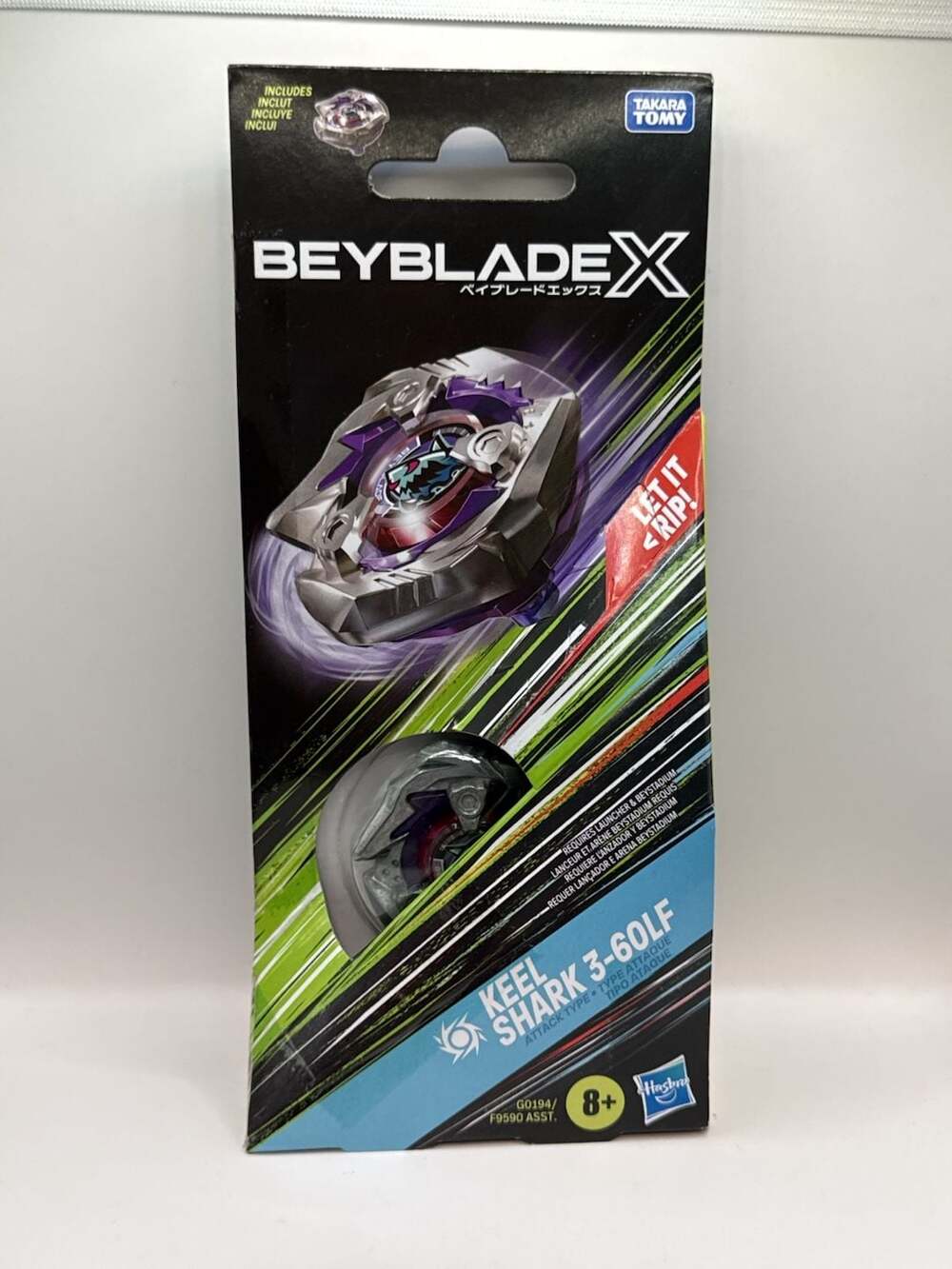 Hasbro Beyblade X Keel Shark 3-60LF Gyro Booster Pack